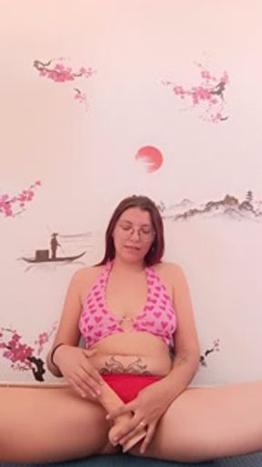 English jerk off instruction: cum on my tits