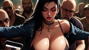 Busty Sluts Get Licked and Fucked in the Mosh Pit