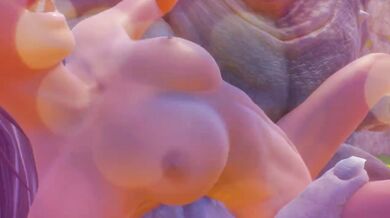 Olivia on a huge furry cock