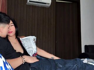 My ally discovers my large dong in a package! What great luck! - SPACE PRODUCTIONS