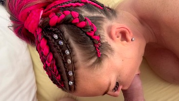 POV Blowjob Cum Explosion All Over My Face Lenushka Doll