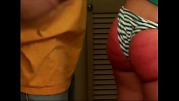 Housewife Stripped &amp_ Spanked Bare Bottom Until Ass is Red