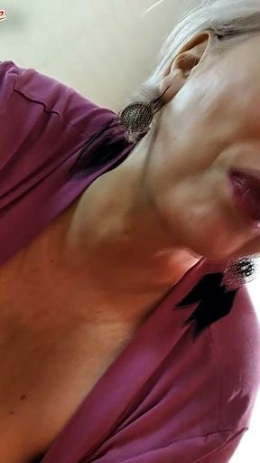 And again my sweet mature doll is busy with her favorite thing - sucking my dick! ))   Clip 1
