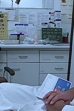 Private patient Cora fisted by the clinic boss