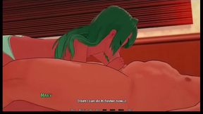 Horny Anime Chick Cuckolds Her Man With King Of Summer Action