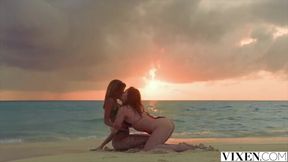 Jia Lissa starts her steamy session with sultry Agatha Vega