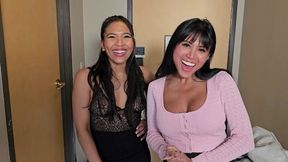 Cute Asian Girls Found Your Hotel Room In Vegas - Jada Kai Ember Snow