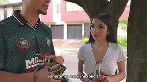 Picked up busty teen Latina babe and fucked her with my huge cock