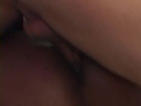 Black stud fucks ebony whore's butt then gives her cum in mouth