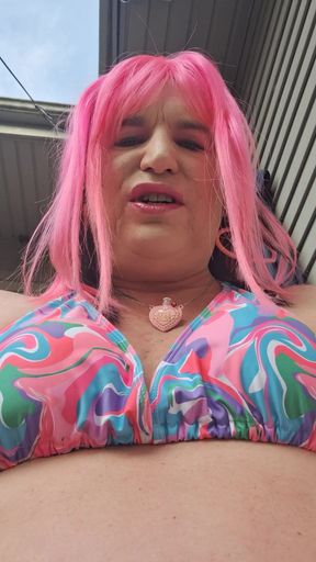 Sitting on That Vibrating Butt Plug,its so Deep!