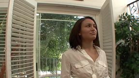 Gabriella Paltrova is going to walk up a pair of steps, while giving you an upskirt of her...