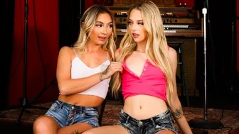 Lily Larimar and Chloe Temple explore wild stepsister fantasies together