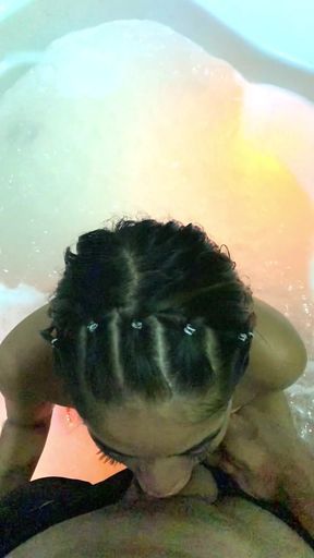 Slow Motion Extreme Deep Throat in a Jacuzzi with My Stepsister