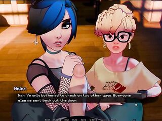 Hooked [ Manga Game ] Ep.two PUNK and NERD touch a MASSIVE JOCK for the 1ST TIME in this PORN CASTING !