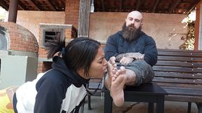 DEREK - The dirt from my feet is in your mouth!