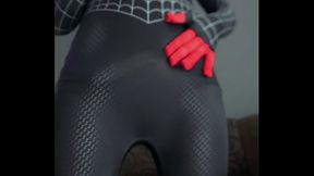 Spider Man batendo uma punheta e gozando bastante bem gostoso - GOZO FARTO Cosplay