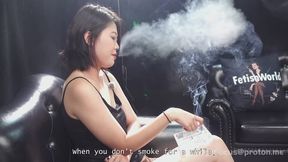 Asian Girl Confesses Heavy Smoking Habit and Deep Inhalations in Candid Sofa Interview — MEI1 4K
