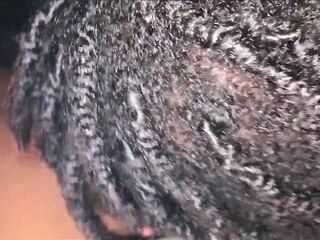 DarkChocolateBarbie smokes & sucks bf shlong in the car at Miami hotel 1 day previous to her BBL surgery