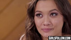 Young lesbos Aidra Fox carter cruise group sex