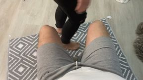 Hot blonde farting on your lap POV'