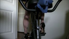 Granny Lilly, her calves, her muscular shoulders, the stationary bike