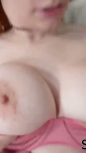 Redhead Annabel Redd pounded by stepdad before big facial   Clip 1