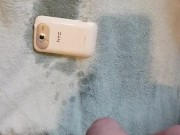 Pissing on a phone!!! 😜💦