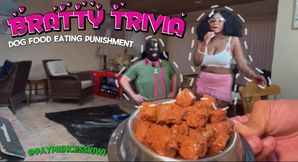 BRATTY TRIVIA | DOG FOOD EATING PUNISHMENT