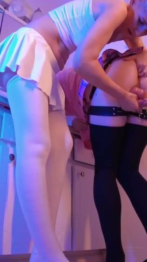 Her femboy stands and flows like a whore   Clip 2