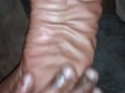 Lotions down After a bath feet