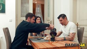 DADDY4K  My hot GF is quietly cheating on me while I was watching TV