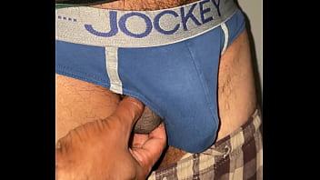 Indian guy Rishi cumming in underwear