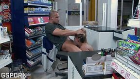 Sexy hungarian mlf all natural fucking in the supermarket