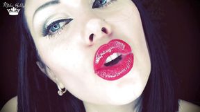 My red kisses make you cum on my face in clip! But this will never happen in real life sissy boy!