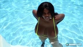 Maserati rides big cock in bikini