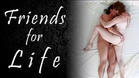 Hot Redhead and Muscular Stud: Friends for Life Make Love