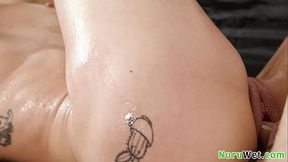 Charles Dera &mdash;  Kelsey Kane - Sexy big tit blondie teen get pussy banged during slippery massage