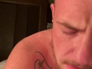 Hot trans guy takes fuck toy in virgin ass