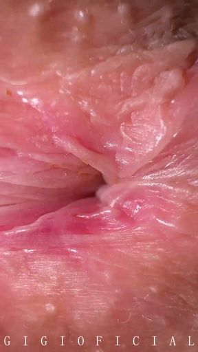 EXTREME EXCLUSIVE CLOSE UP Teen's orgasmic pussy from inside   Clip 2
