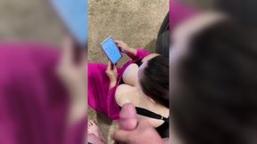 Mom's got mouthful, gets interrupted by explosive cock&#x1F32D;, and suddenly whines about the aftermath