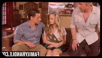 Blonde Babe Athena Fleurs Enjoys Intense Family Fantasy