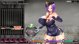 Karryn's Prison [RPG Hentai game] Ep.3 naked nap in the prison while the guards are jerking off