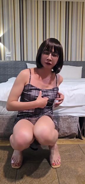 Black and Huge Dildo Anal!