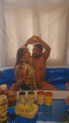 Messy Rimming and Anal in the Work Store Room Nds with Cum Eating