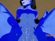 Furry Hentai - Blue Wolf & Fox Multiple Cums inside Her