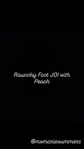 Raunchy Foot JOI with Peach