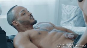 Interracial rimjob and hardcore anal sex with muscular gays