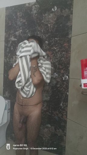 Indian Army Officer Getting Shower