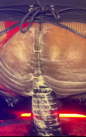 Femboy Bottom Dipsodeep Creams Butthole with Large Dildo - Anal Training