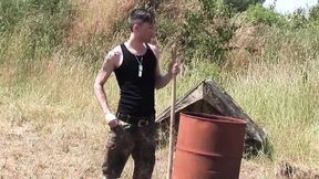 Raw Ass Fuck in the Military Camp